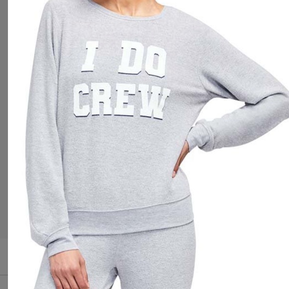 NEW IN PACKAGE- WILDFOX I Do Crew BBJ Sweater in Heather - Picture 4 of 4